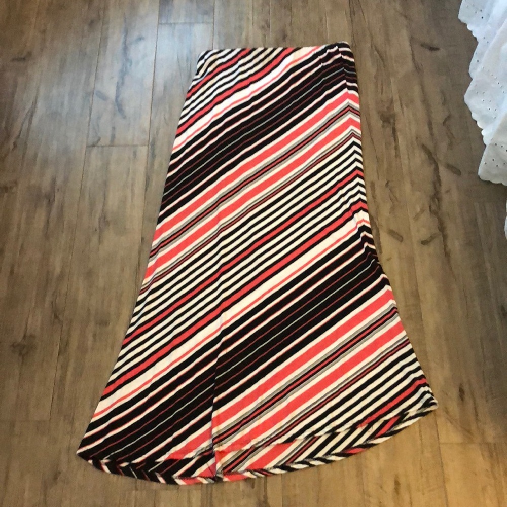 Peach Maxi Skirt